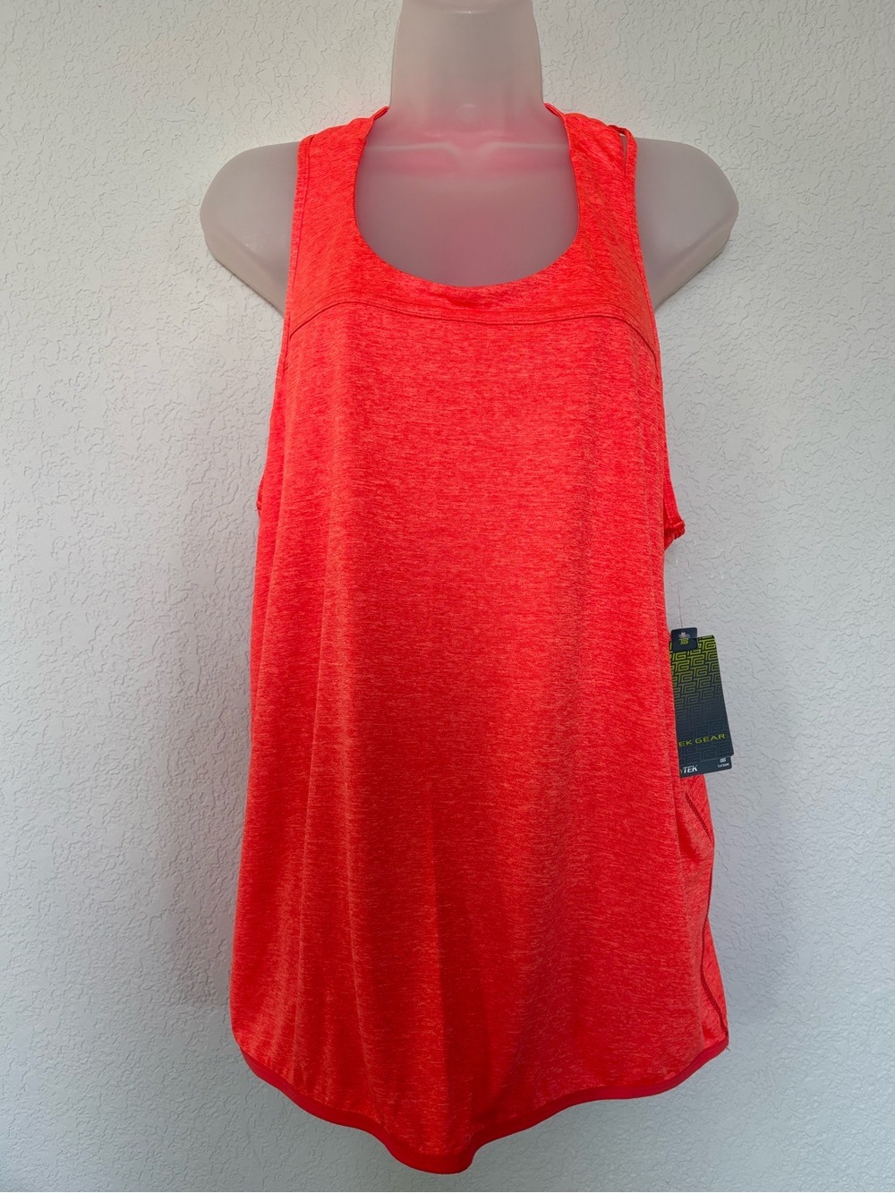 Women's Coral Heather Racerback Tank Top by Tek Gear